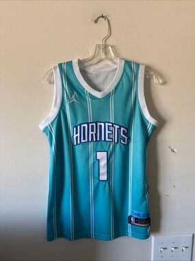 NBA Teal Hornets Basketball Jersey - White Accents